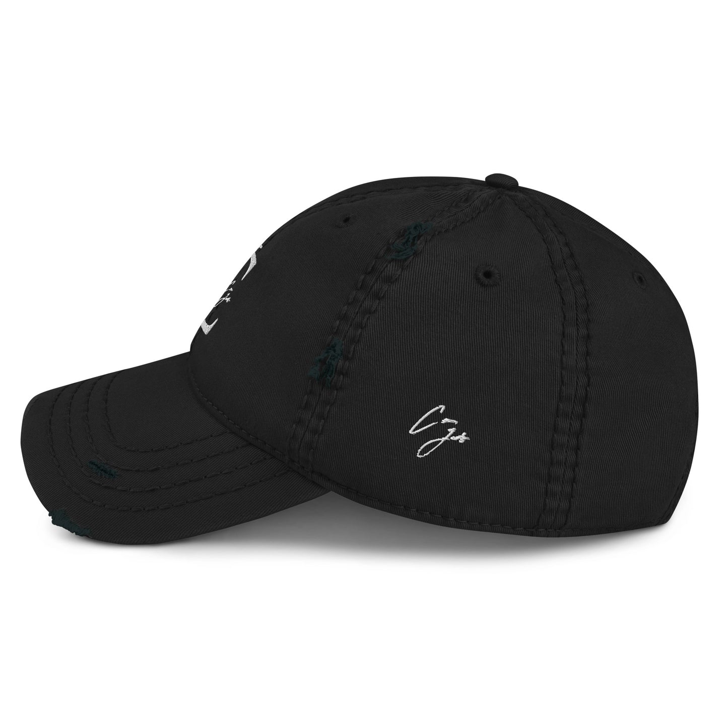 Brand Logo Ripped Dad Hat