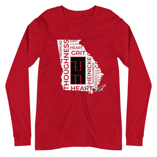 GA Heart and Grit Long Sleeve: Red