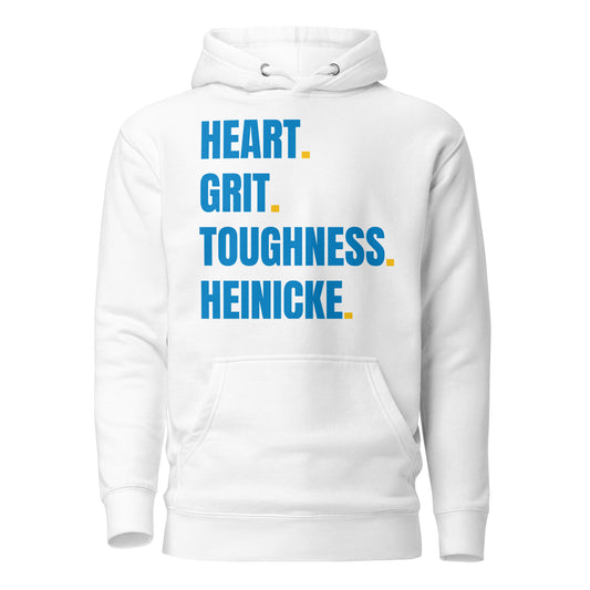 Heinicke Heart & Grit Hoodie - White