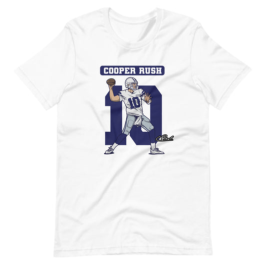 Cooper Rush Dallas Cowboys Women's Black by Midnight Mascot T-Shirt 